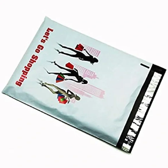 50 10X13 Let’s Go Shopping, Flat, Poly Mailers, Shipping Envelopes WEEKEND SALE - Picture 6 of 6